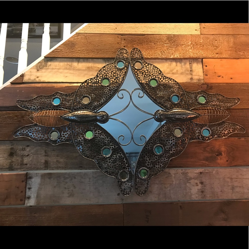 Beautiful artisan butterfly mirror